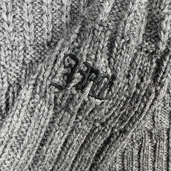 Juicy Couture Maya Hoodie NWT Rare Knit Wool Alpaca Charcoal VTG Sz L Y2K 2000s - Picture 7 of 15